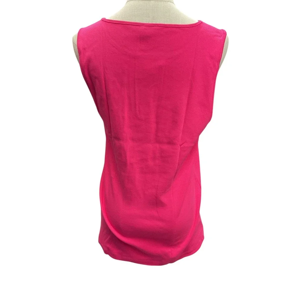 J. Crew Shell Tank Top Size L Sweet Fuchsia Sleeveless‎ Pullover Casual NWT